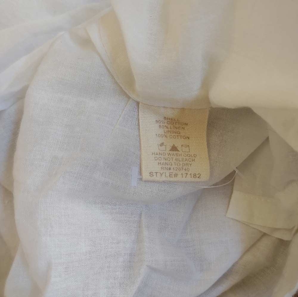 Beachy Striped Linen Ruffle Dress - Picture 9 of 9